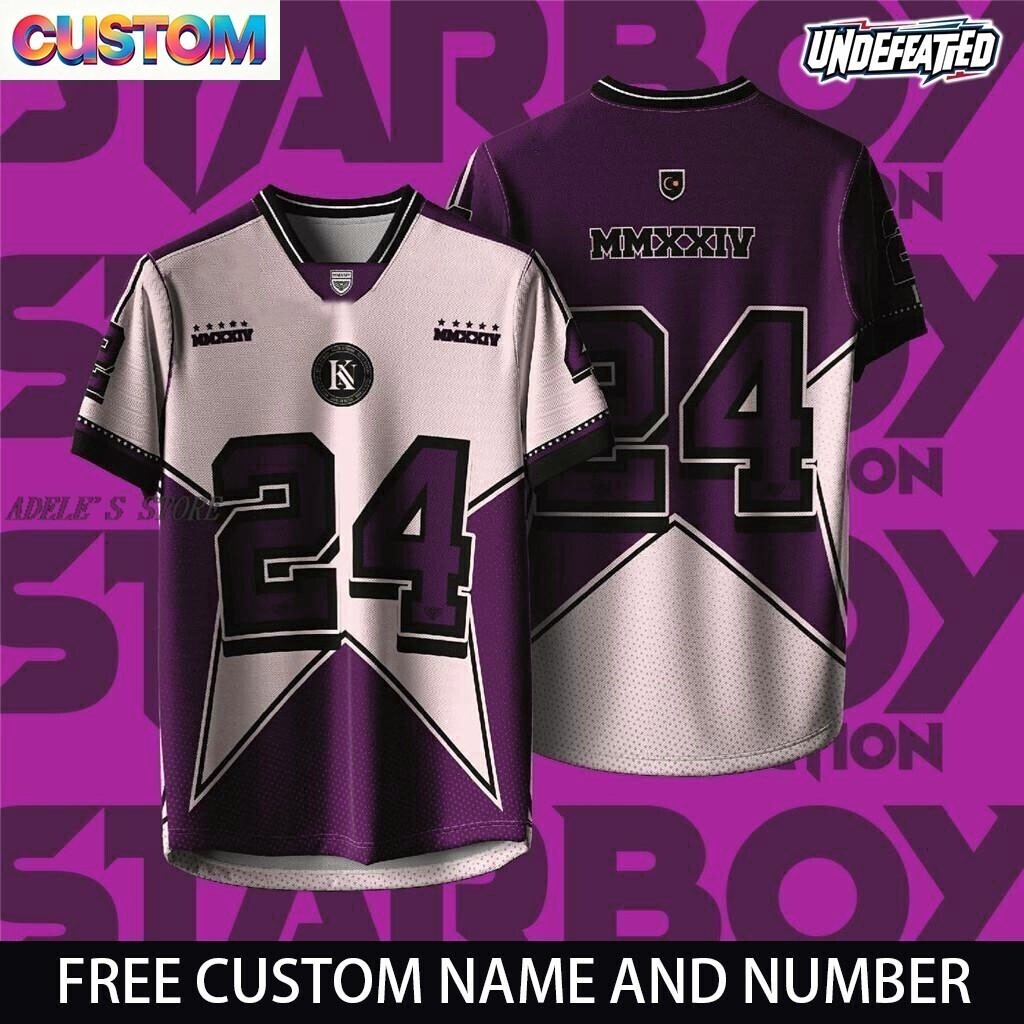 Tùy chỉnh miễn phí Team Jersey Premium 24 Starboy Jersey MMXXIV Miễn phí Tùy chỉnh Tên Số Áo bóng đá