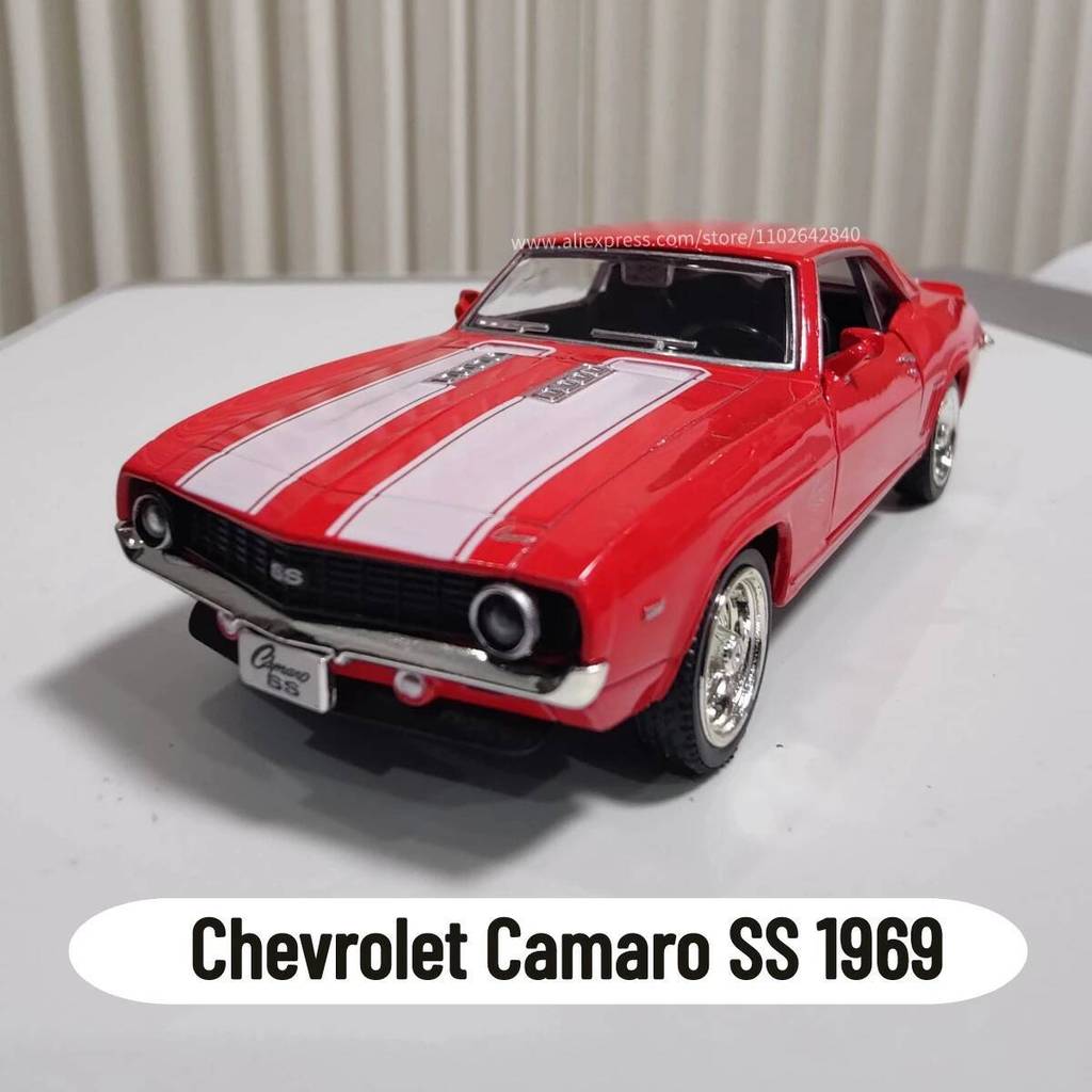 1: 36 Mẫu Chevrolet Camaro SS 1969 Cân Kim Loại Đúc Sao chép Hộ Gia Đình Mini Nghệ Thuật Ô Tô Sở Thí