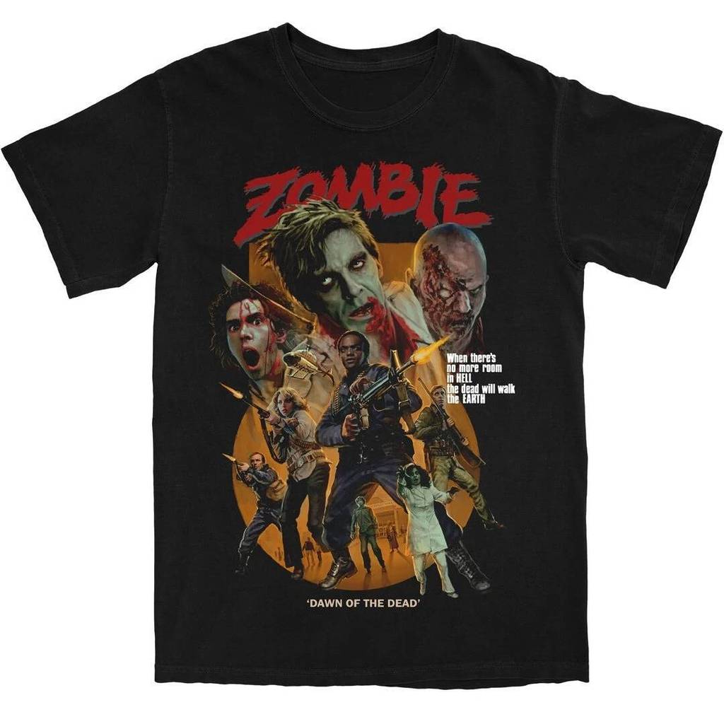 Dawn of The Dead Zombie Phim Kinh Dị Đồ Họa Áo Cổ Điển Cult Zombie Apocalypse Dạo Phố