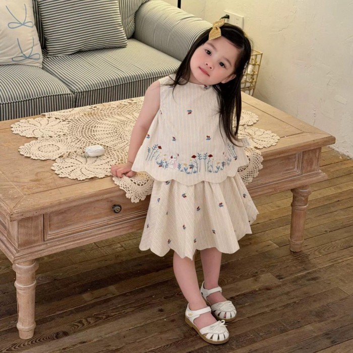Children's High-end, Super-good-looking Clothes, Girls' Korean Style Outfits, Baby Girls' Lig