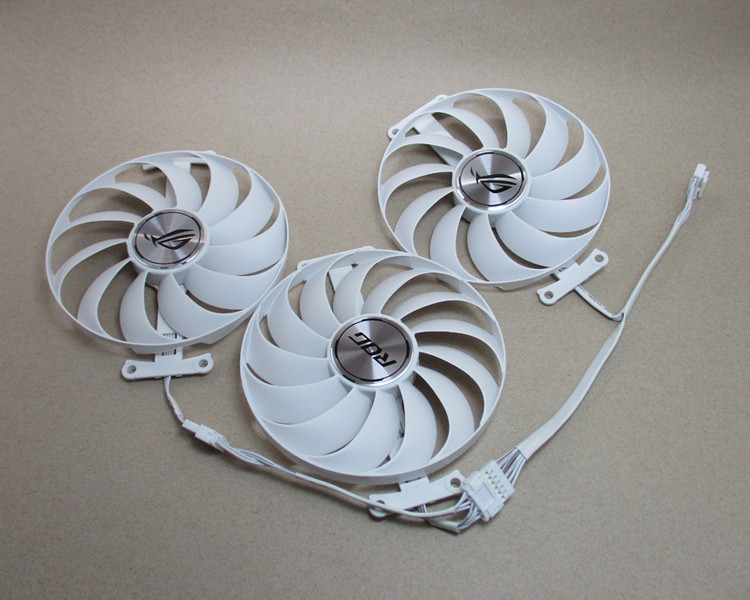 Vận chuyển 24 giờ cho ASUS ROG STRIX RTX3070 3080Ti 3090White 6700 6800 Quạt Card đồ họa