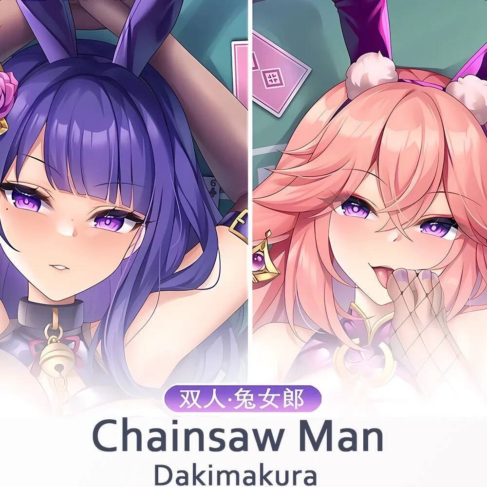 Anime Genshin Tác Động Raiden Ei Yae Miko Dakimakura Ôm Thân Gối Vỏ Gối Đệm Chăn Ga Gối Trang Trí Nh