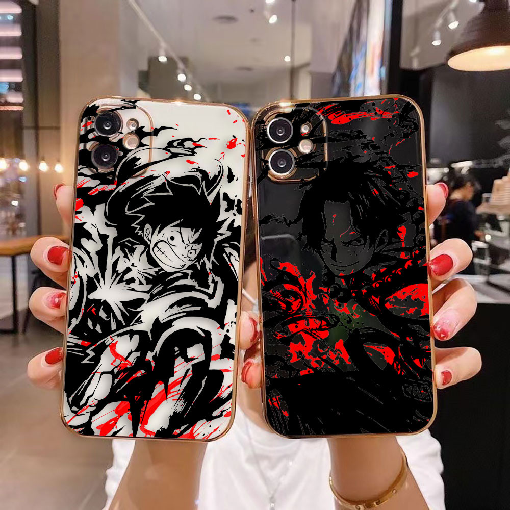One Piece Luffy ACE Cover Smooth E-TPU Ốp Điện Thoại MOTO G8 G9 G Stylus G10 G22 G30 G40 Fusion G52 