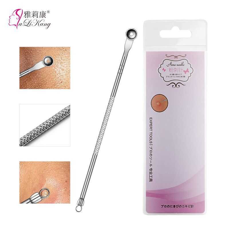 Kim trị mụn không gỉ Hai đầu Acne Needle Acne Needle Bóp Acne Picking Acne Need