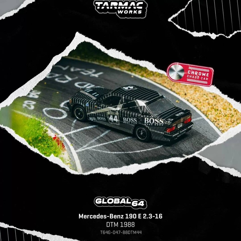 TW 1: 64 Benz Benz 190E 1988 Số. Mẫu xe hợp kim 44