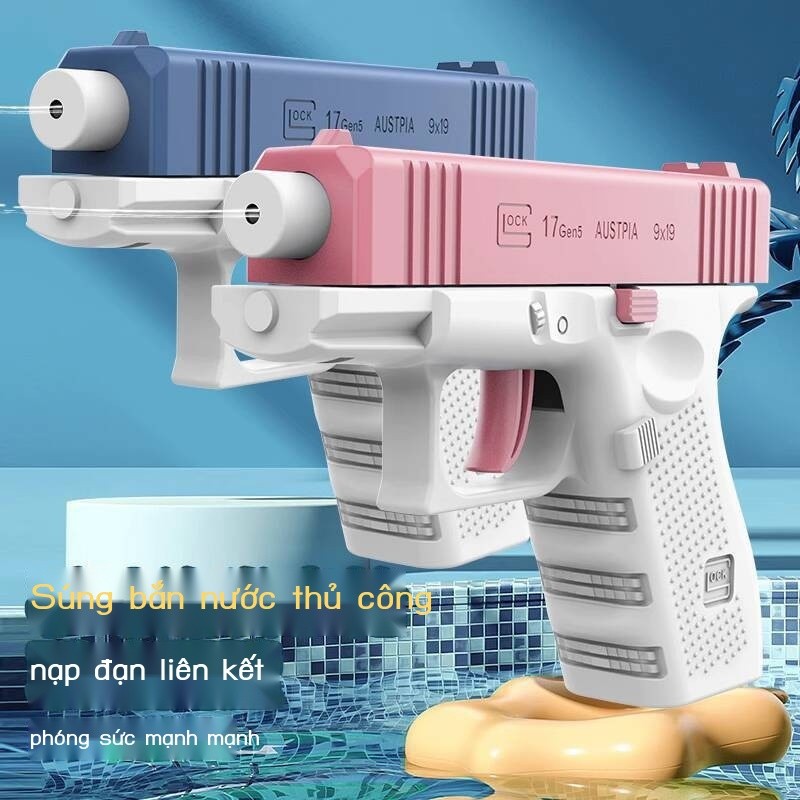 [ Siêu Tiết kiệm] Súng tự động mô phỏng, đồ chơi nước phun trẻ em, súng mini Glock 1911 cho bé trai