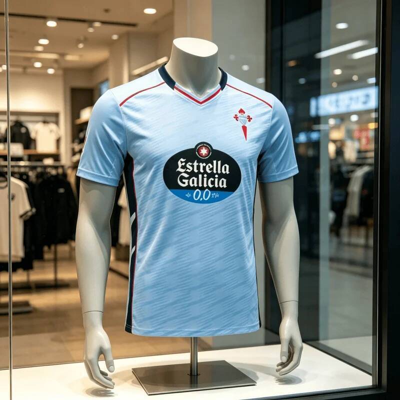 Unisex Celta Vigo Retro Lấy Cảm Hứng Từ Nhà Áo Bóng Đá Mùa Hè Thoáng Khí Nhanh Khô Tee Cho Trận Đấu 