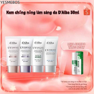Kem Chống Nắng Thuần Chay d'Alba 50ml – SPF50+ PA++++, Dịu Nhẹ Cho Mọi Loại Da COD