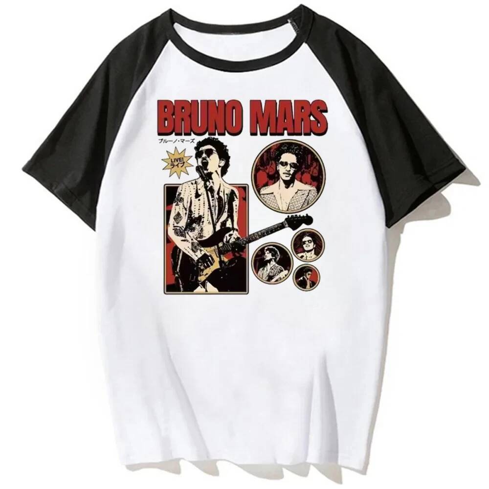 Bruno Mars áo sơ mi shoujo emo cảnh y2k manga áo thun Psychedelic dễ thương manga 2000s baddie