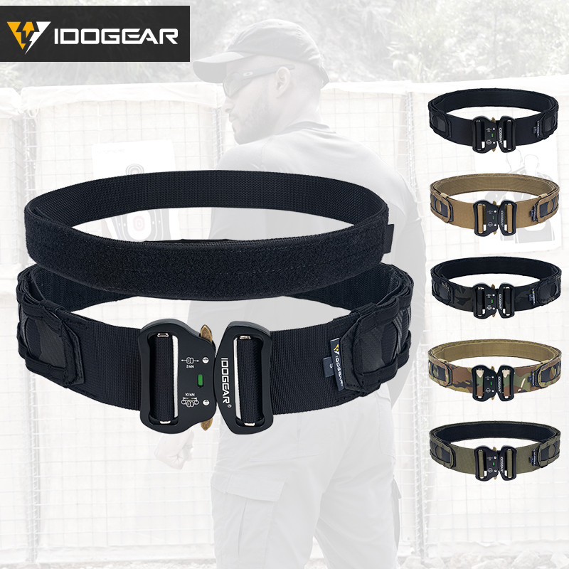 IDOGEAR Đai Chiến Thuật MOLLE - Dây Thắt Lưng Điều Chỉnh Nhanh, Khóa Nhẹ