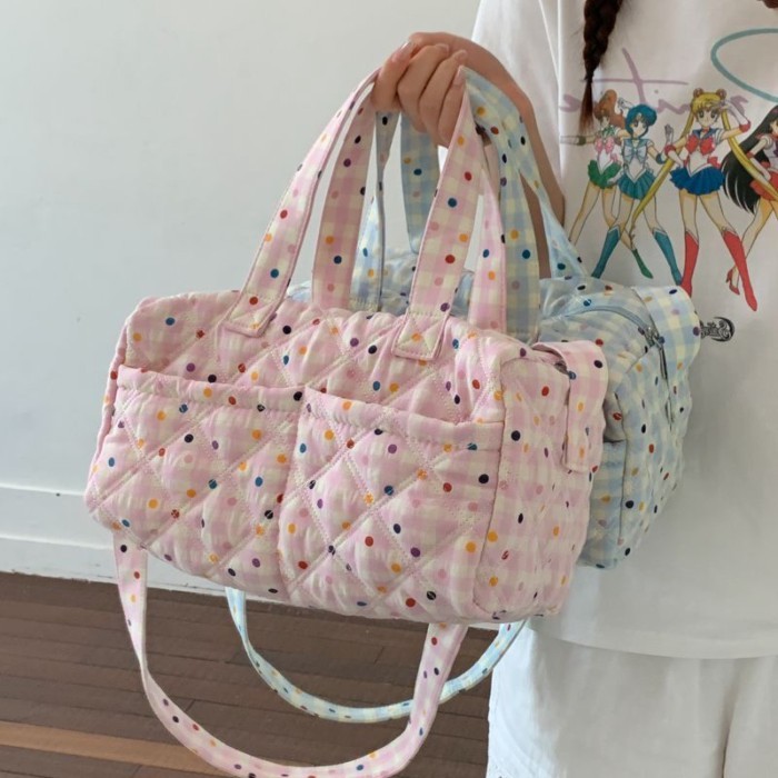 Bag Women's Floral Large Capacity Canvas Commuting Tote Bag Large Capacity Outing Versatile S