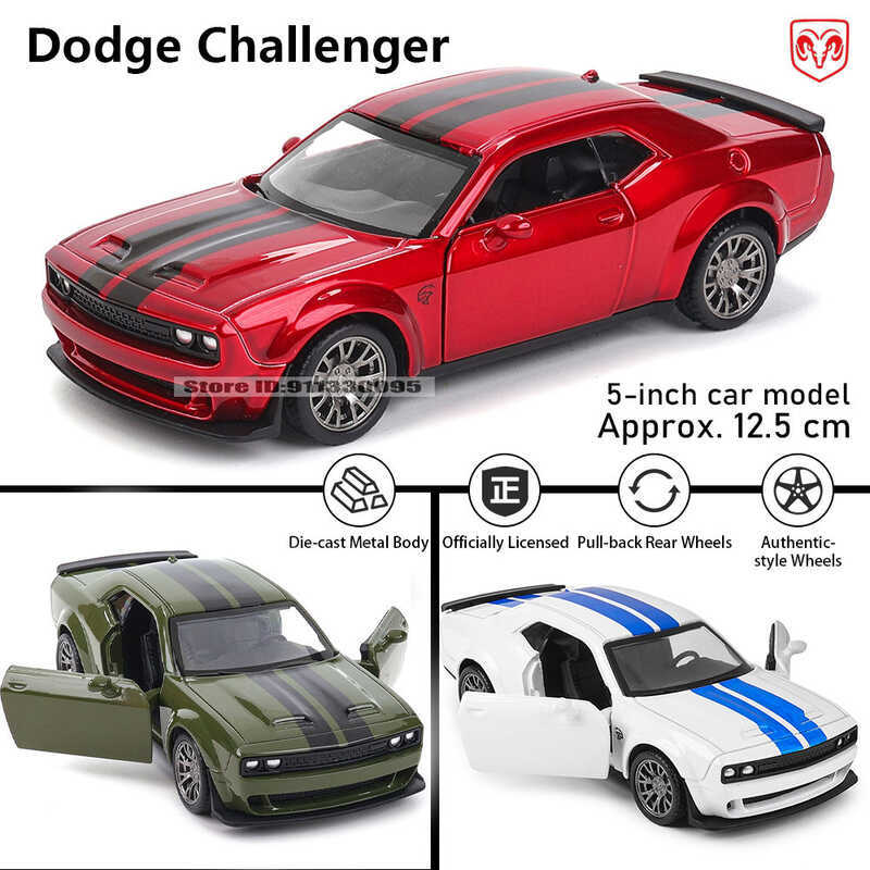 MSZ 5 inch Dodge Challenger chức năng phục hồi mô hình tĩnh hợp kim đúc xe mod