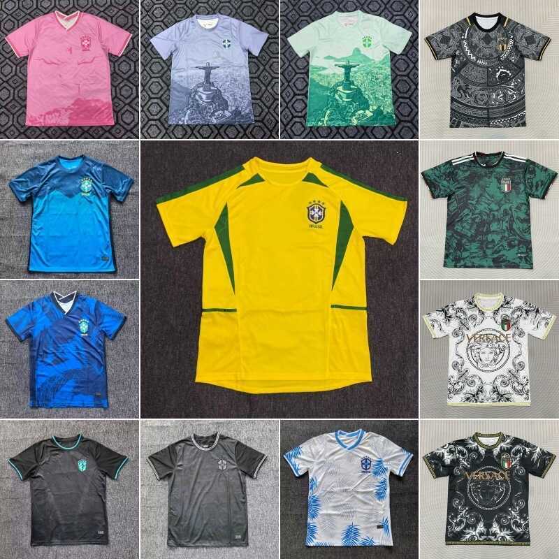 Áo bóng đá 2026 World Cup Jersey Ý Kỷ niệm 125 năm Brazil Tay ngắn Top Team Brazil Team Jersey