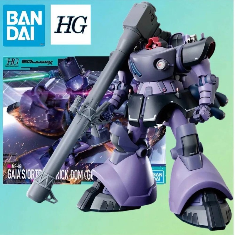 Bandai HG 1/144 MS-09 Rick Dom Gundam GQ Bộ Lắp Ráp, Robot Khớp Nối, Mô Hình Nhân Vật Hành Động, Đồ 