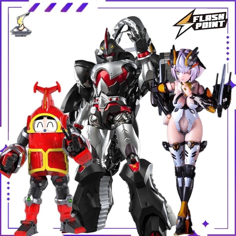 Mô Flashpoint Play Iron Armor LittleTreasure Series Shark Chili, mô hình hợp kim hoàn thiện, khớp nố