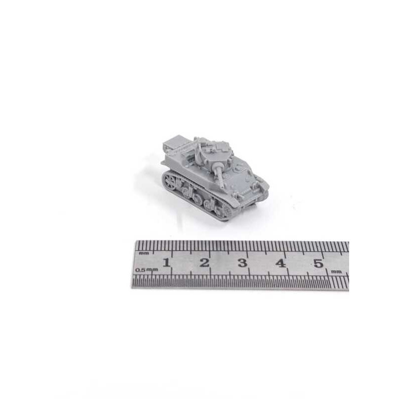 Tỉ Lệ 1 / 144 M5A1 Stuart Light Tank 3D In Mô Hình Lắp Ráp Đồ Chơi Xe Sưu Tập T