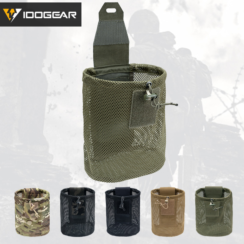 IDOGEAR Túi Lưới Đa Năng, Có Thể Gập Lại, MOLLE, Tái Chế, Model 3595