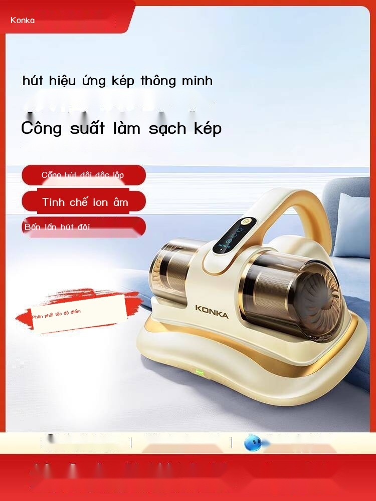 [Ảnh thật/Video] Máy cầm tay không dây Konka Mite Remover, loại bỏ mạt mạnh mẽ, hút bụi giường, máy