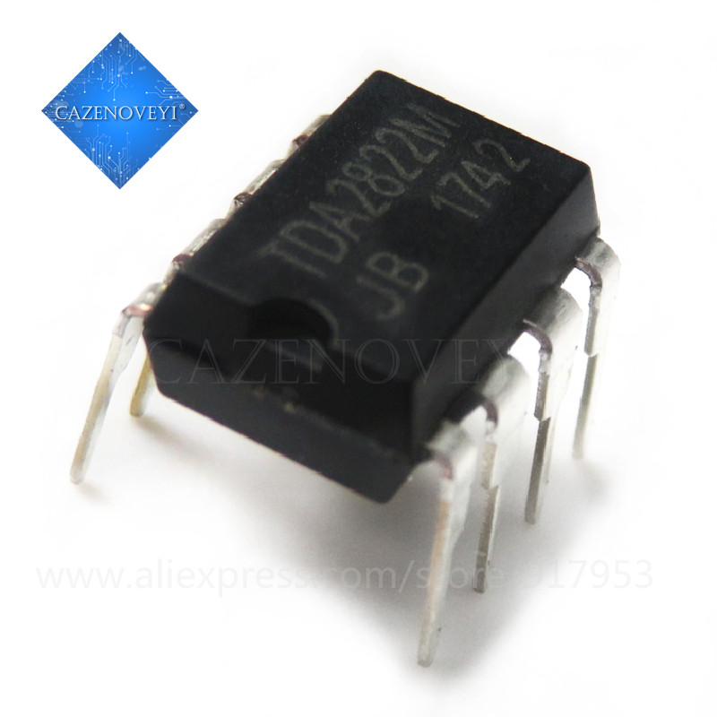 10 Mảnh TDA2822M TDA2822N TDA2822 DIP-8 = UTC2822M UTC2822 CSC2822 Dual Lo-Volt Pwr Amp Bộ Khuếch Đạ