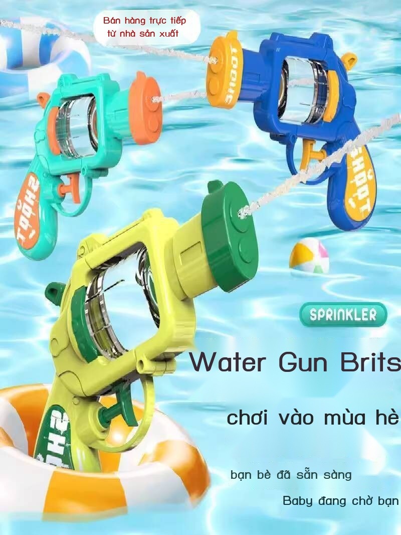 [HÀNG MỚI VỀ] Súng nước nhỏ Cardison Revolver, đồ chơi mùa hè cho trẻ giáo, hoạt hình thời trang,