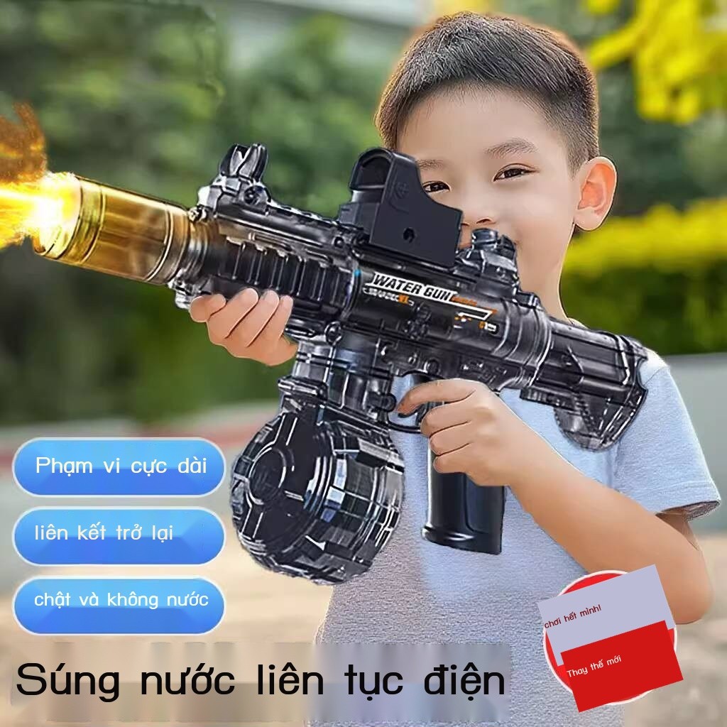[ HOT Sale ] Súng điện M416 tốc độ cao cho bé trai, đồ chơi súng mạnh mẽ, phun nước, đèn lửa, chuột