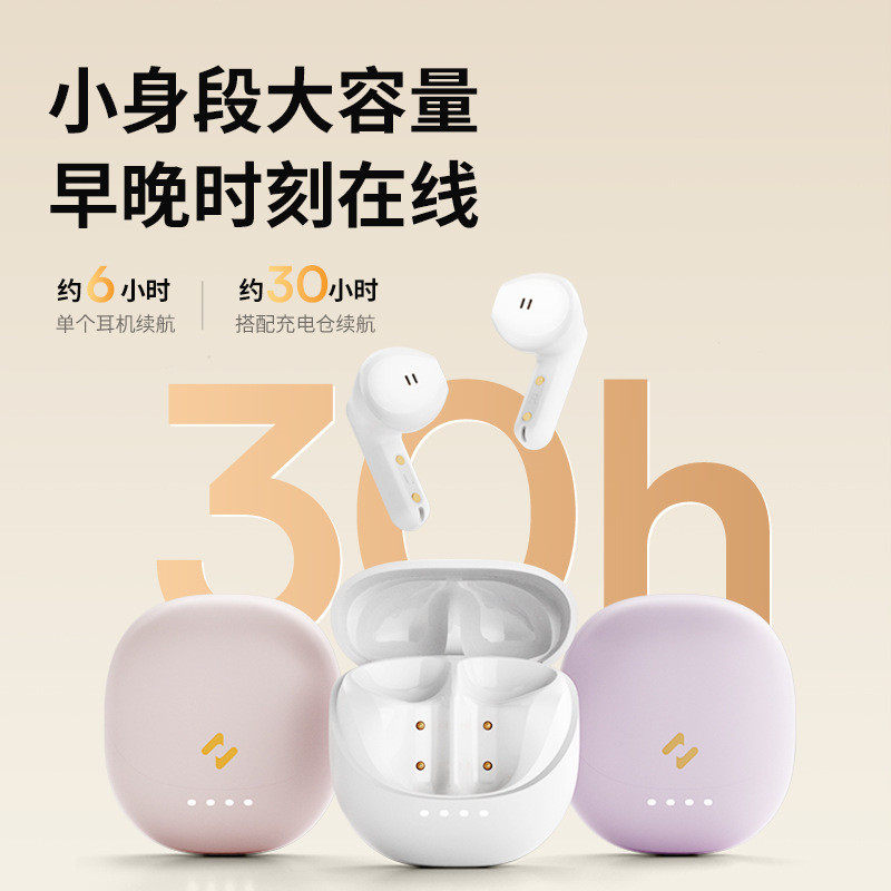 Tai nghe Bluetooth Hewitt E9 ENC Gọi Khử tiếng ồn Nửa tai nhỏ Tai nghe không dây Bluetooth cho bé gá