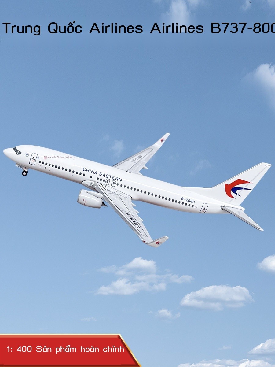 [SIÊU HOT 2025] 1:400 Máy chở khách Boeing 737-800 của Eastern Airlines Mô hình máy bay hợp kim B-2
