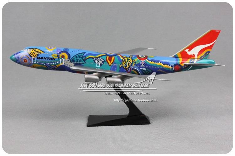 ( rẻ mà chất lượng) Australian Airlines Boeing B747-300 Ocean Dream Fastic Lắp ráp mô phỏng mô hình