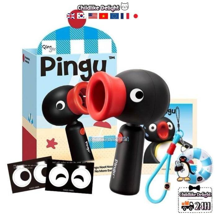 Pingu Mùa Hè Quạt Nhỏ Bộ Quà Tặng Mùa Hè Quạt Nhỏ Cầm Tay Ngoài Trời Đa Năng Quà Tặng Cho Bé Gái Qu