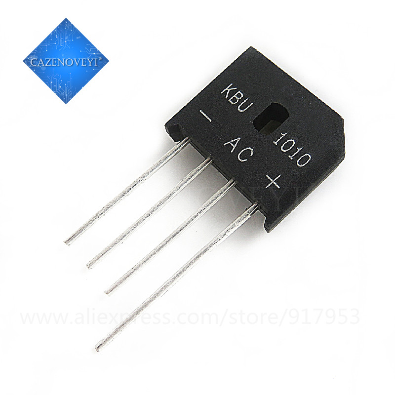 5 Mảnh KBU1010 KBU-1010 10A 1000V Diode Cầu Chỉnh Lưu Diode Mới Còn Hàng