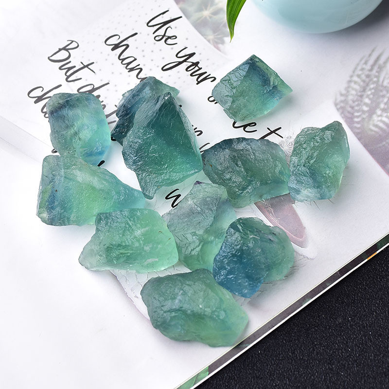 [GIÁ SỈ]  Đá khuếch tán tự nhiên thô, fluorite xanh lục, khoáng tinh thể, đá khoa học, vật liệu thô