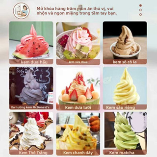 Máy Benny Rabbit tại nhà nhỏ, que động hoàn toàn, máy kem tự làm cho em, quà tặng ngày trẻ em