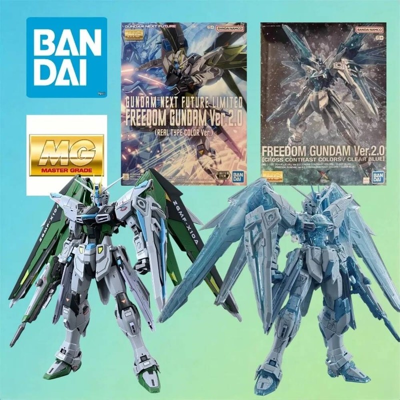 Bandai Spirits MG 1/100 Freedom GNF & Clear Blue Limited Edition Model Kit Gundam SEED Assembly Gunp