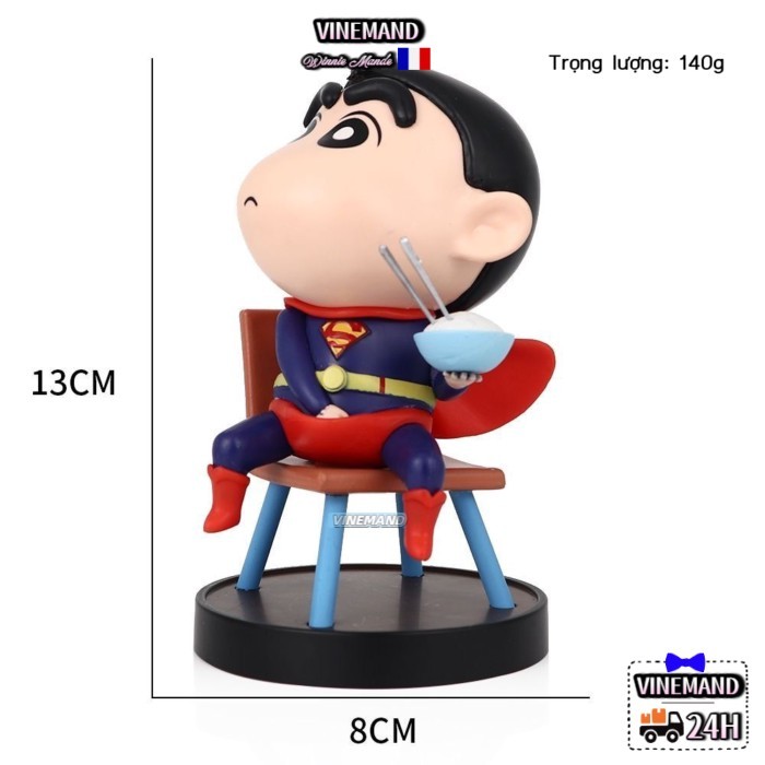 Crayon Shin-chan GK Candy Jelly Beans Siêu anh hùng Ba loại đồ trang trí hình