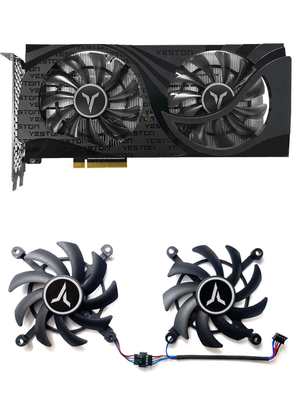 YESTON / Yingtong RX6600XT RX6600 6500 8GB GAEA Thần Đất Card Đồ Họa Quạt Làm Mát