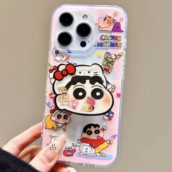 Crayon Shin-Chan Thích hợp cho vỏ điện thoại Apple 17PROMAX IPHONE16PRO / 15 / 14 / 17E / SE
