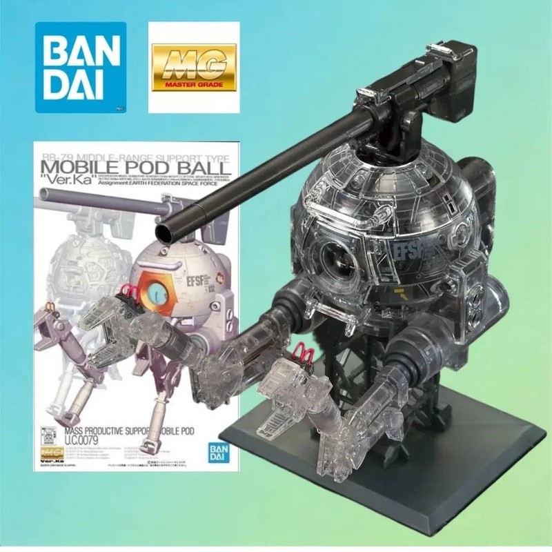 Bandai MG 1/100 RB-79 Ball Ver.Ka Mechanical Clear The Base Limited Mobile Suit Gundam Bộ Mô Hình Lắ