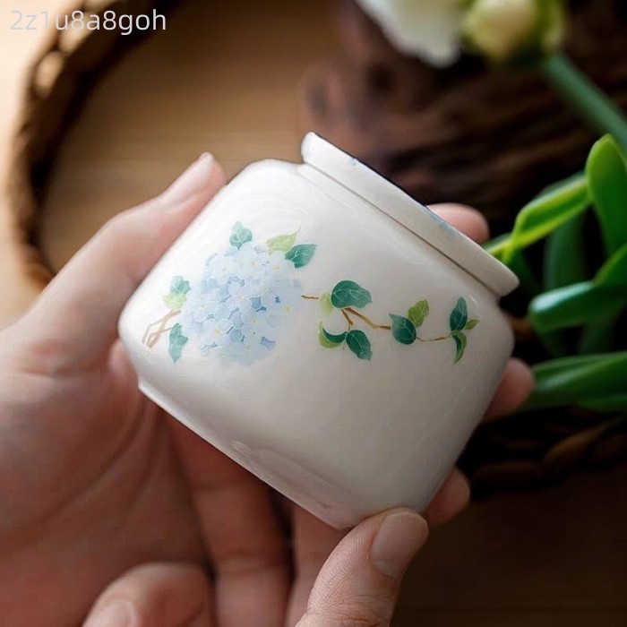 [HOT HIT] Hũ đựng trà màu ngọc bích, hũ gốm sứ kín, hũ đựng trà mini nhỏ gọn, hũ đựng trà, hũ chống