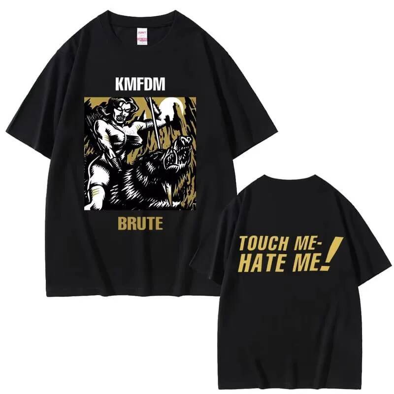 Ban Nhạc Rock Kmfdm Tour 97 Họa Tiết In Áo Thun Mùa Hè Nam Nữ Vintage Gothic Punk Dạo Phố