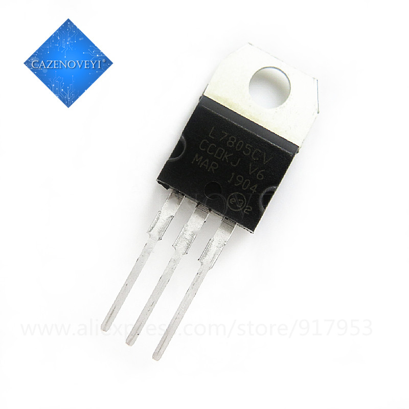 10 Mảnh L7805CV L7805 7805 LM7805 KA7805 Bộ Điều Chỉnh Điện Áp 5V TO-220 chip