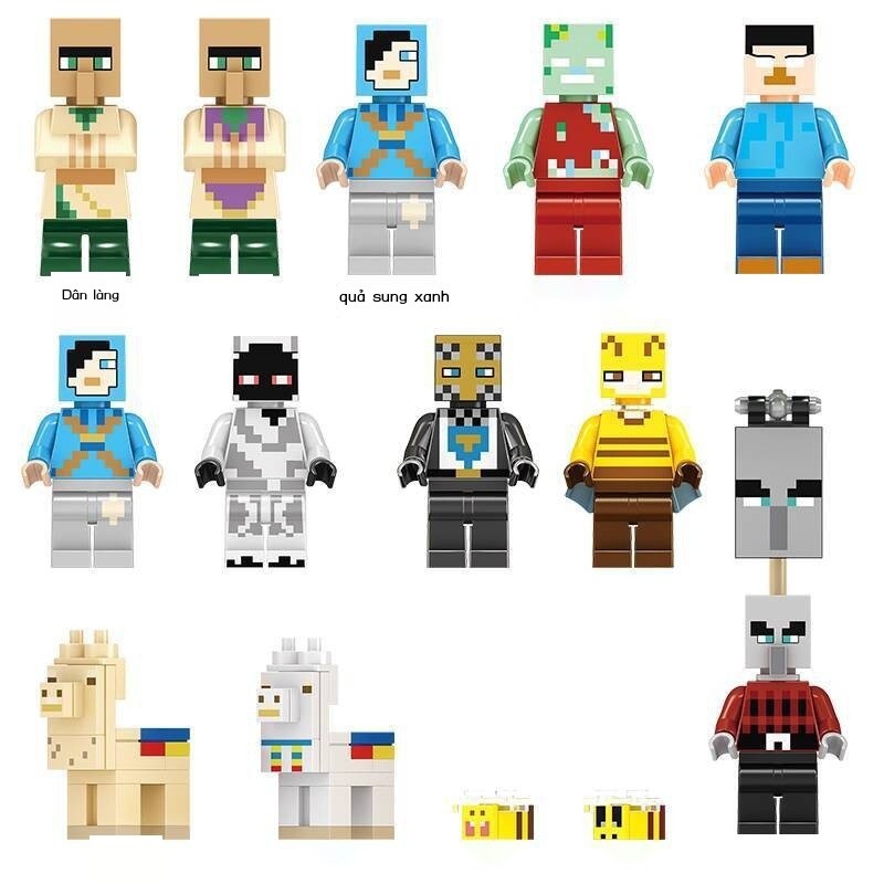 [Đa Năng] 2023 Ong Minecraft Mới, Mô Hình Nỏ, Trẻ Em, Đồ Chơi Giáo Dục Cho Bé Trai, Khối Xây Dựng