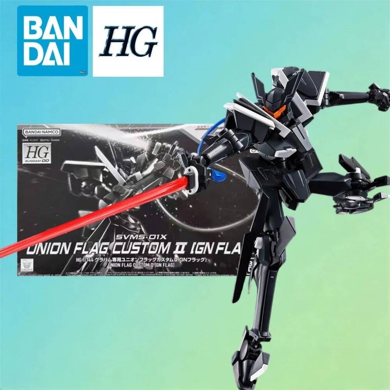 Bandai HG 1/144 SVMS-01X Graham Custom Union II GN Flag Mô hình lắp ráp có khớp nối linh hoạt Gunpla