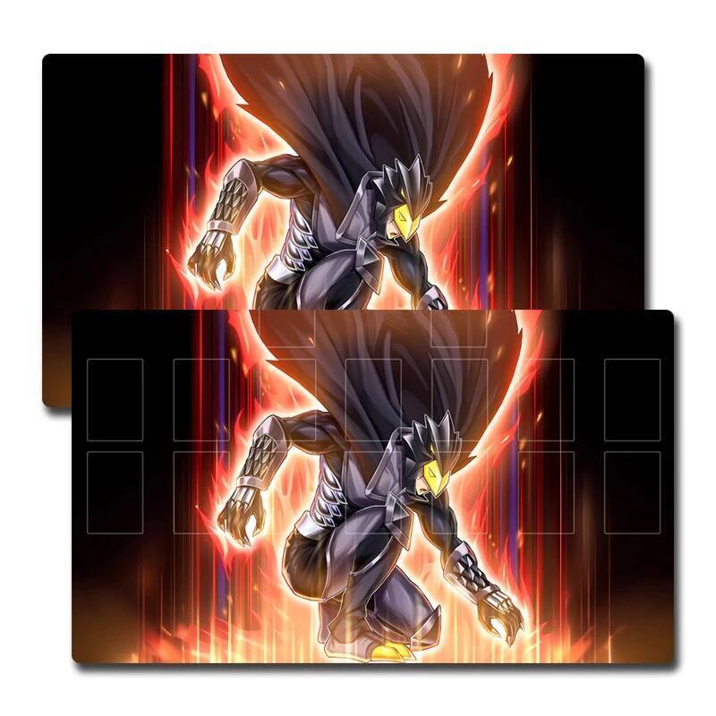 Yugioh Masked HERO Dusk Crow Play Mat Yu-Gi-Oh TCG OCG Trading Card Games Thảm Duel Plate Thẻ cao su