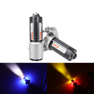 LYMOYO 4 Màu Đèn Pha Led Xe Máy T19 Đèn Pha Led H4 BA20D H6 Bóng Đèn Led Đèn Pha Xe Máy Đèn Phụ Kiện Xe Máy Đèn Pha Xe Máy Trắng Xanh Đỏ Vàng