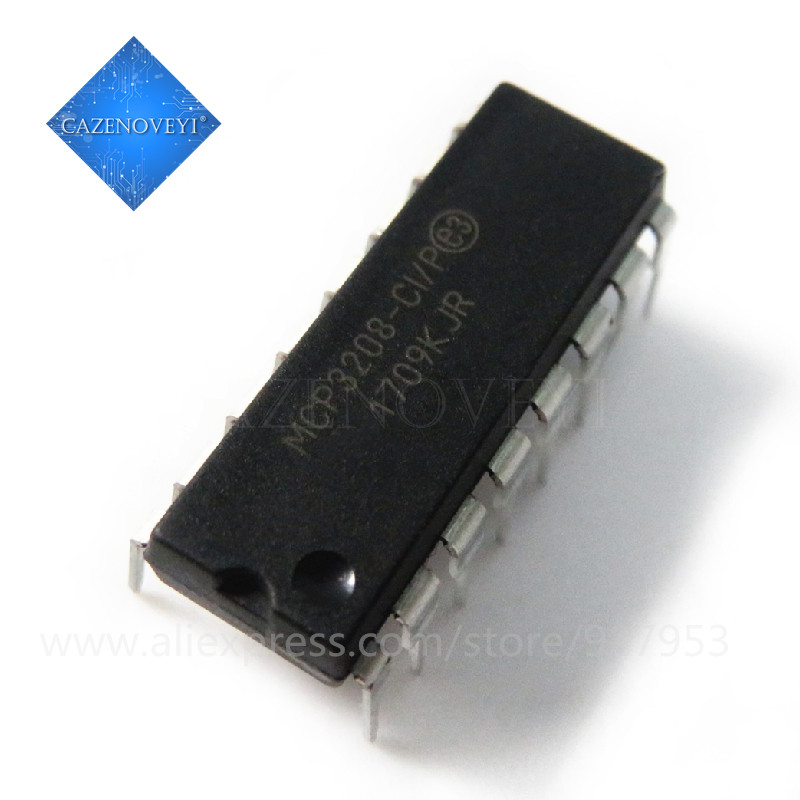 1 Cái MCP3208-CI / P MCP3208 DIP-16 Còn hàng