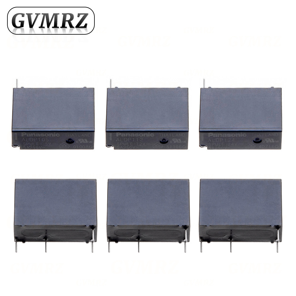 5 CÁI 5A Rơle ALP105 ALP112 ALP124 5V 12V 24V 5A 250V 4PIN một nhóm thường mở ALD112 12V 3A