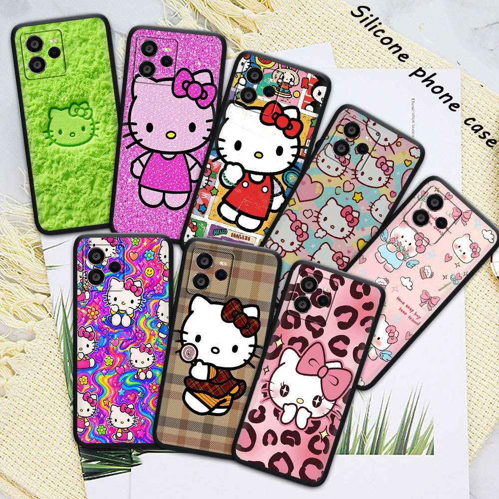 Ốp điện thoại silicon mềm Hello Kitty cho OPPO A15 A15S A16 A16S A16K A16E A17 A17K A12 A12S A11S A1