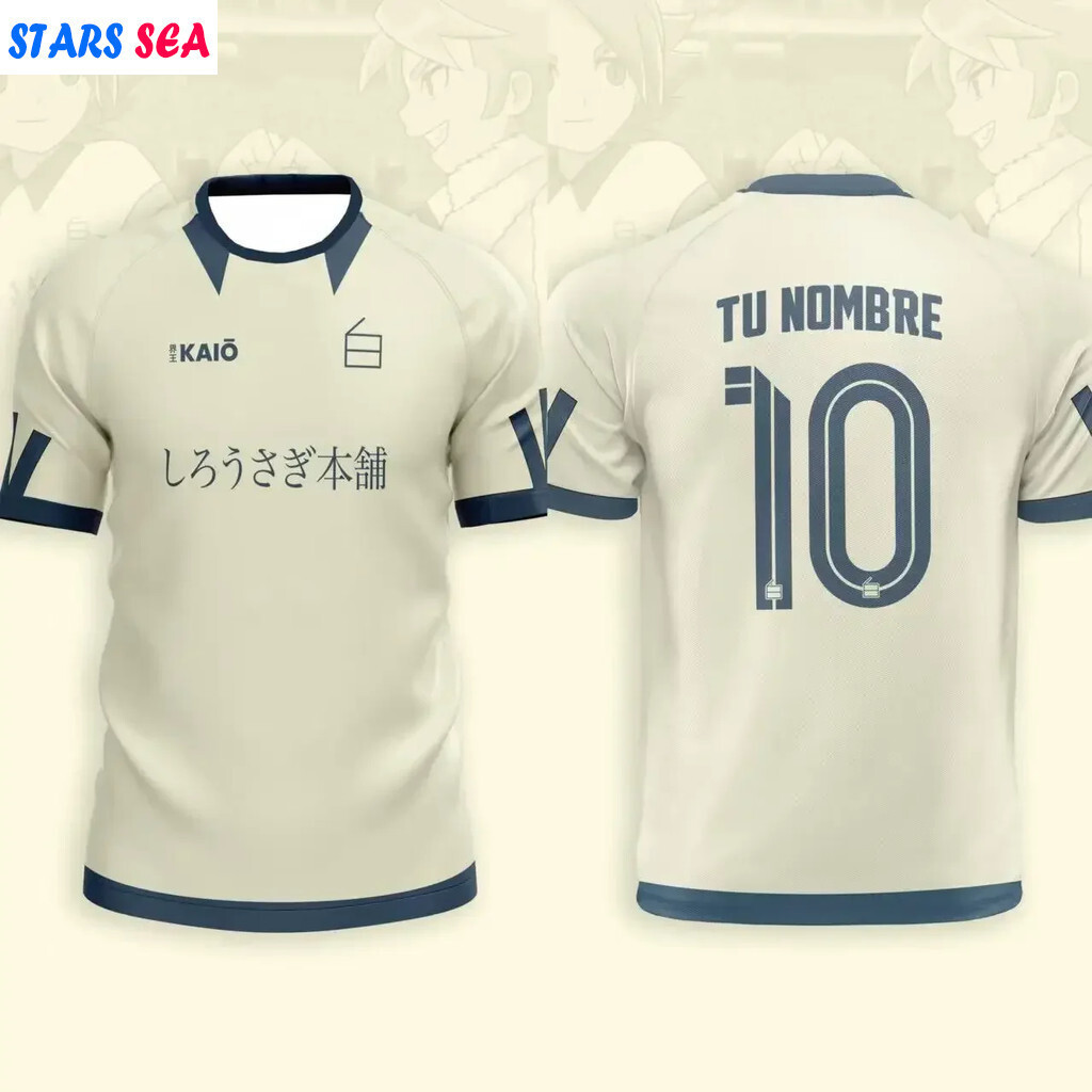 Áo sơ mi bóng đá Inazuma Eleven Kaiō anime cho trẻ em, chất liệu thoáng khí, phù hợp mặc hàng ngày