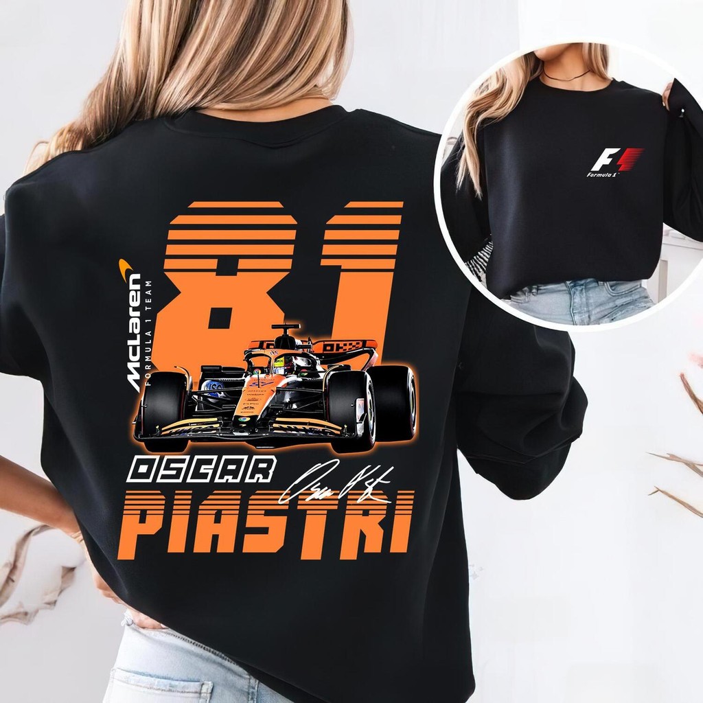 Áo nỉ Oscar Piastri 2025 Formula One, Áo sơ mi Oscar Piastri, Áo len Piastri F1, Oscar Piastri 81, Á