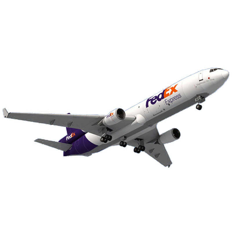 DIY 1: 100 Máy bay Fedex MD-11, mô hình giấy, công việc cầm tay